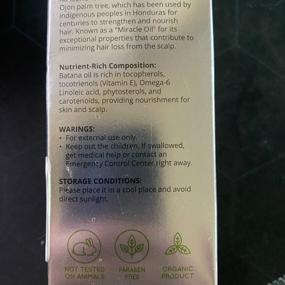 Raw Batana Oil for Hair Growth 100%‎ Pure 3.38 oz - NEW Sealed-EXP 07/27 AIPILER - Picture 4 of 4